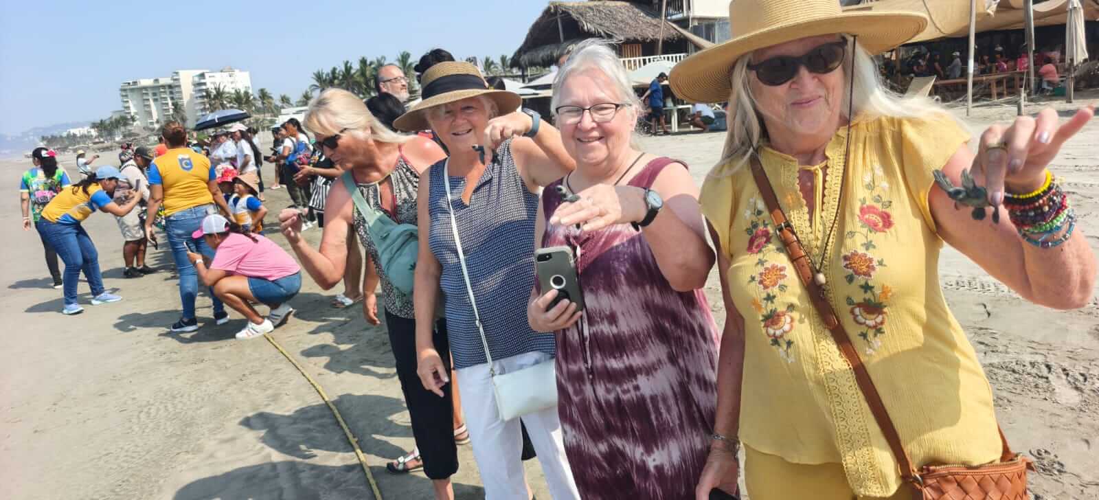 Grupo turístico en recorrido