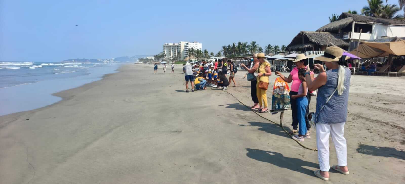 Grupo turístico en recorrido